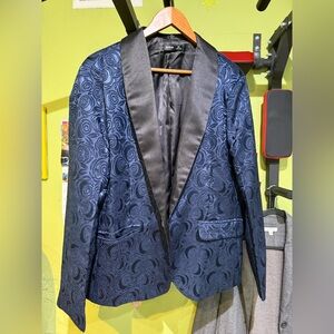 Stylish Navy and Black Men's Blazer New with No tag